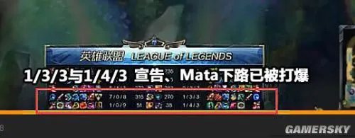 《英雄联盟（LOL）》职业选手mata消极比赛被罚5万：队友太菜怪我喽