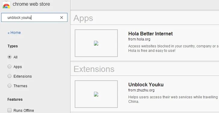怎么在google chrome里面unlock优酷？