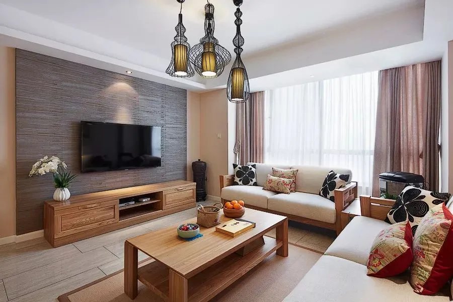 看完这20款电视背景墙，终于明白为何原木风这么火了！！