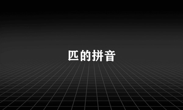 匹的拼音