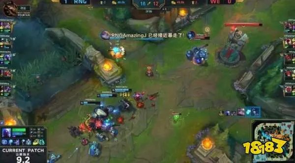 RNG2-0完胜WE 打野悲伤被卡萨压制了等级