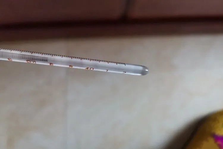 低烧真实体温计图片