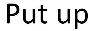 put  up是什么意思