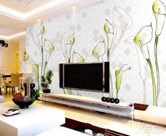 电视背景墙墙绘