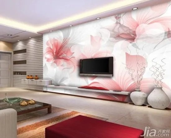 电视背景墙墙绘