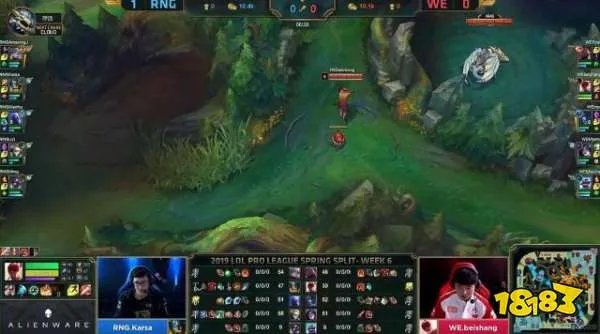 RNG2-0完胜WE 打野悲伤被卡萨压制了等级