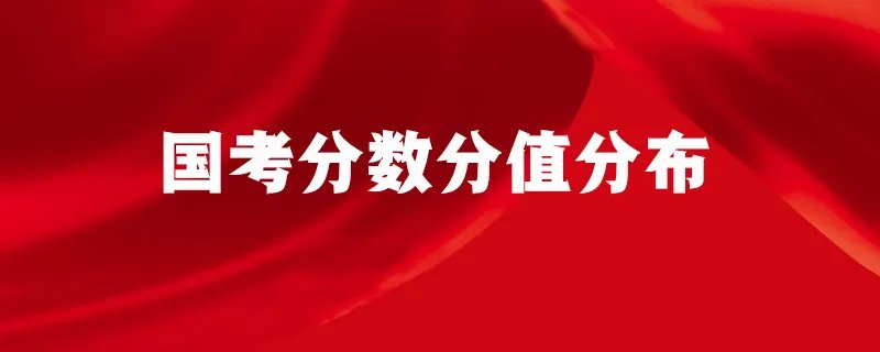 国考分数分值分布