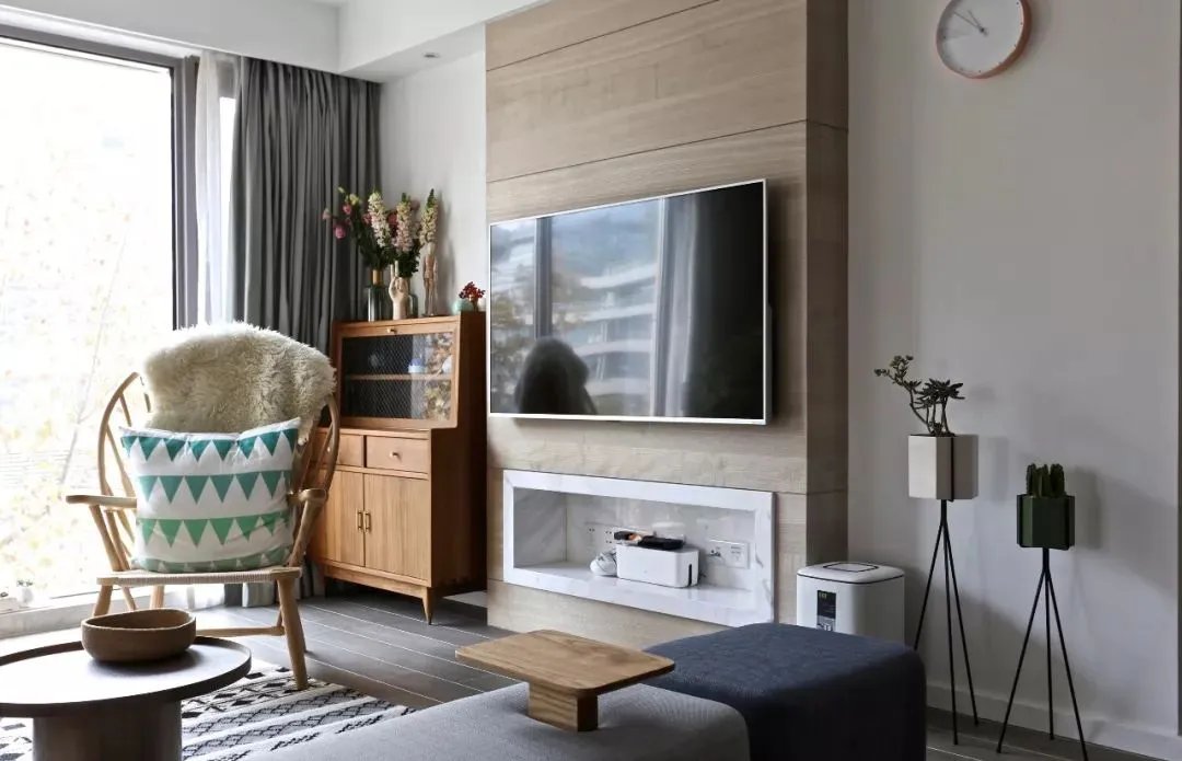 看完这20款电视背景墙，终于明白为何原木风这么火了！！