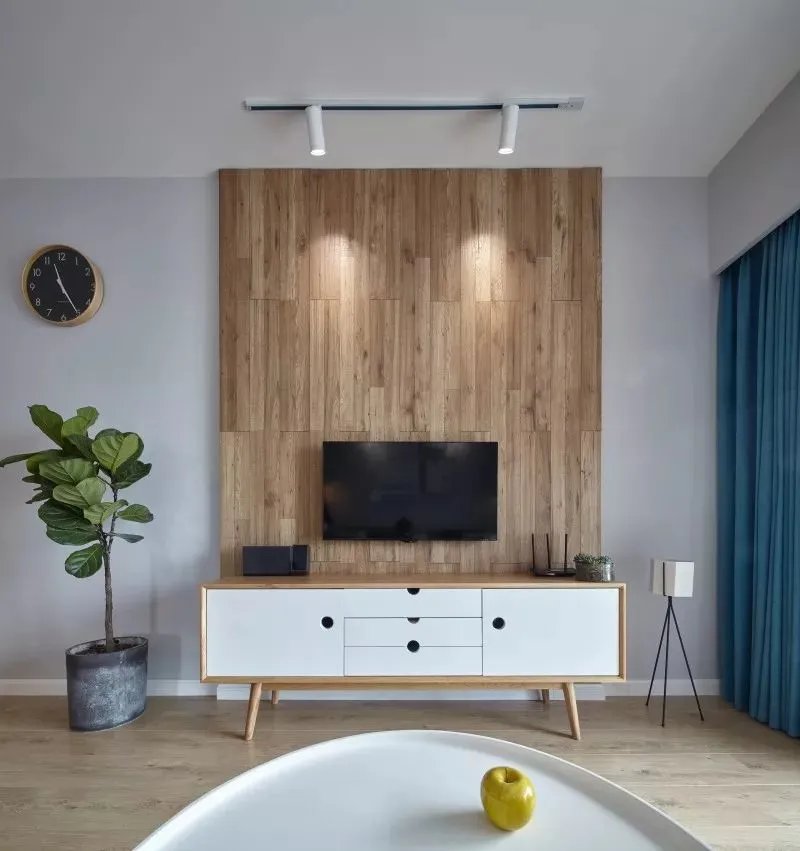 看完这20款电视背景墙，终于明白为何原木风这么火了！！