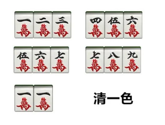 麻将胡牌牌型图解大全,八种胡法图片