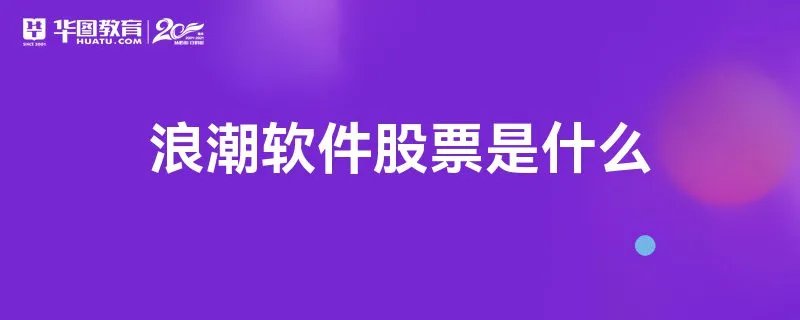 浪潮软件股票是什么