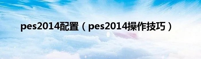 pes2014配置（pes2014操作技巧）
