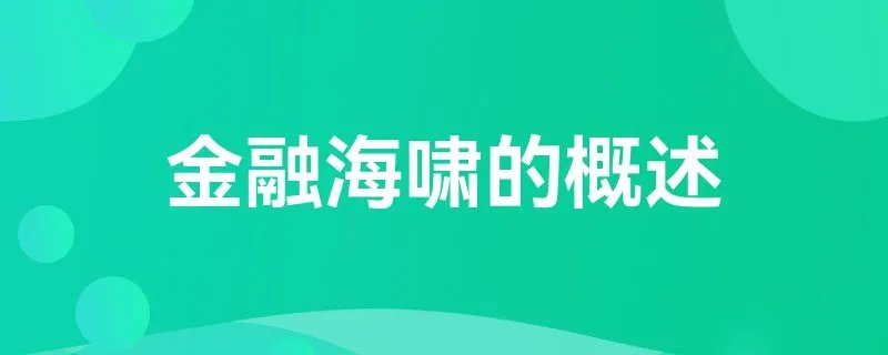 金融海啸的概述