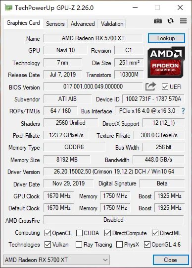 HIS RX 5700 XT军团超频版显卡评测:风格前卫重磅回归