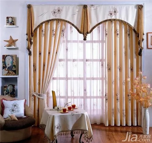欧式风格窗帘设计  欧式窗帘图片欣赏