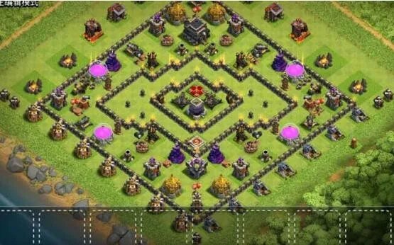 部落冲突九本最强阵型