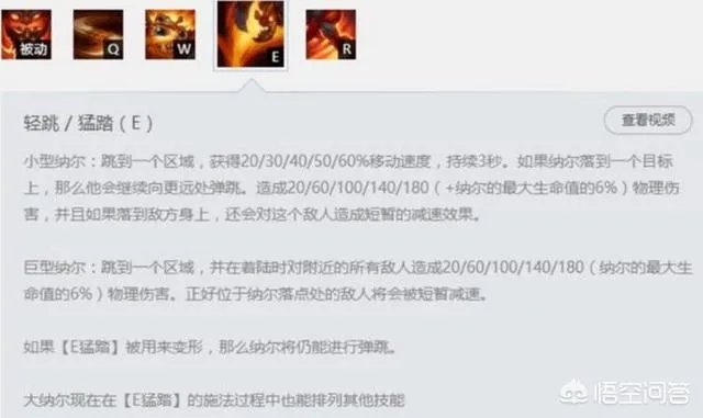 手游撸啊撸中的纳尔技能是什么？