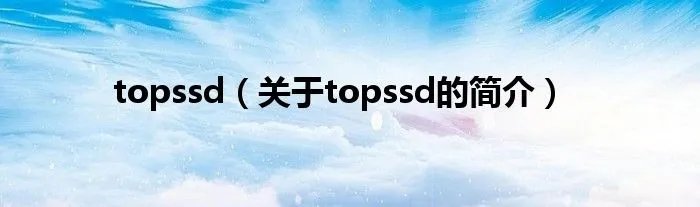 topssd（关于topssd的简介）