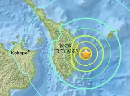 新爱尔兰发生地震有没伤亡？
