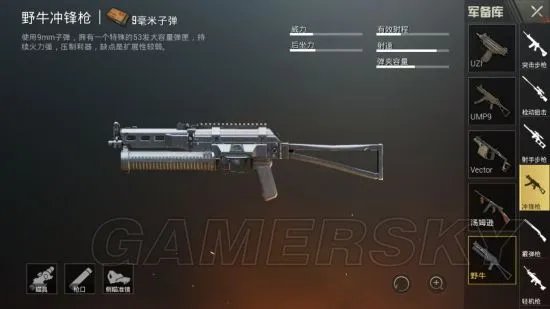 刺激战场野牛冲锋枪评测 野牛冲锋枪怎么样