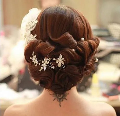 新娘化妆盘发图片欣赏 新娘盘发教程