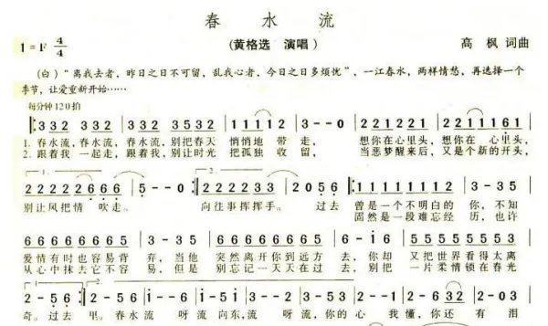 关于春天的歌曲有哪些？