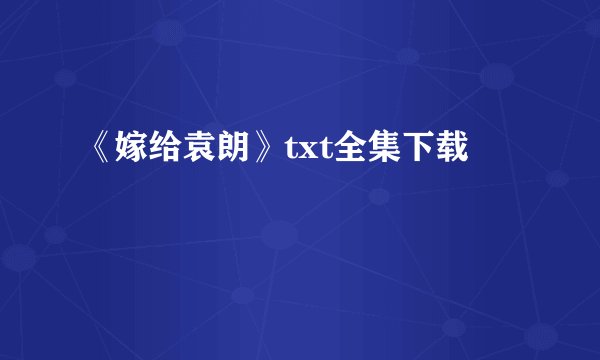 《嫁给袁朗》txt全集下载