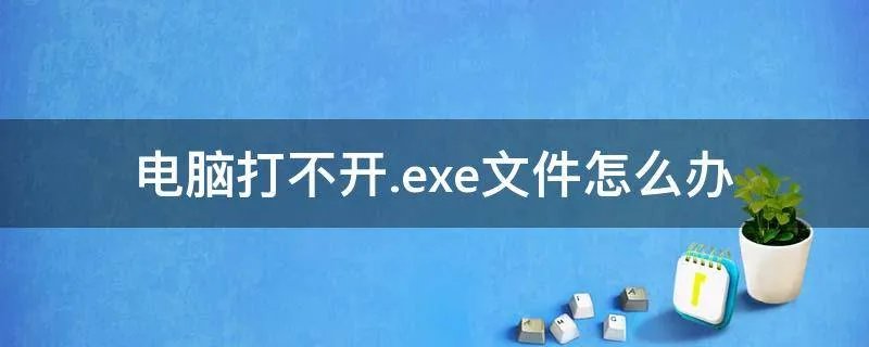电脑打不开.exe文件怎么办
