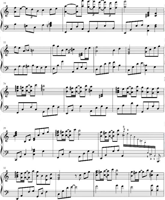 《一个人的浪漫》钢琴谱