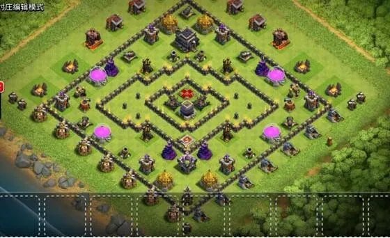 部落冲突九本最强阵型