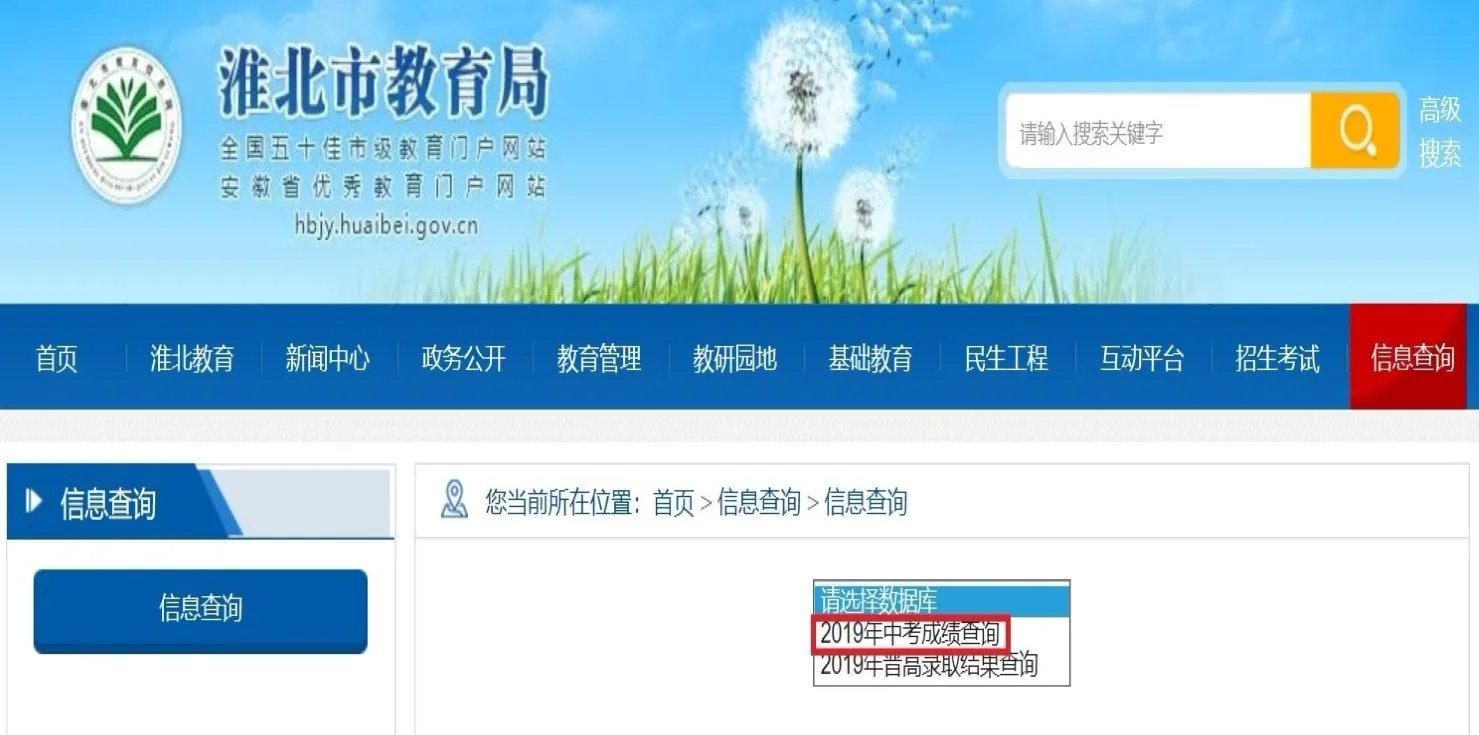 淮北教育网官网信息查询