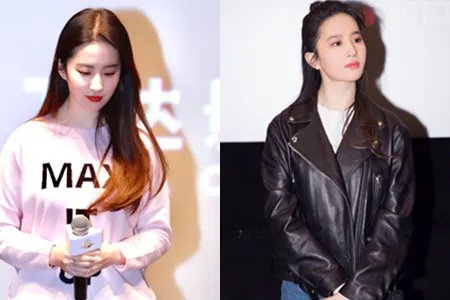 刘亦菲现身成都 宣传电影少女感十足