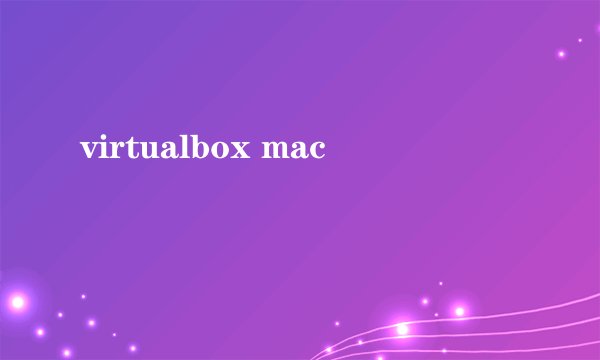 virtualbox mac
