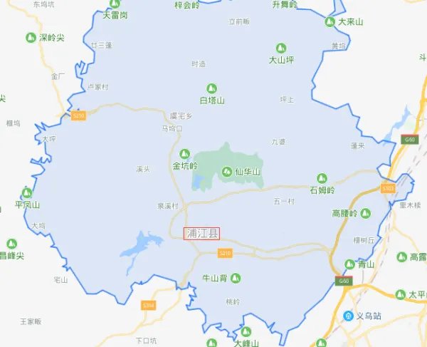 浙江省浦江县具体有哪几个街道、哪几个乡镇啊