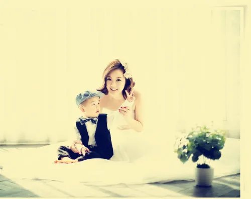 婚纱亲子照图片欣赏 拍摄亲子照主意事项