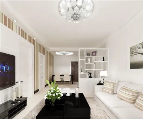 客厅装修隔断博古架效果图 打造秀美多姿的家居空间