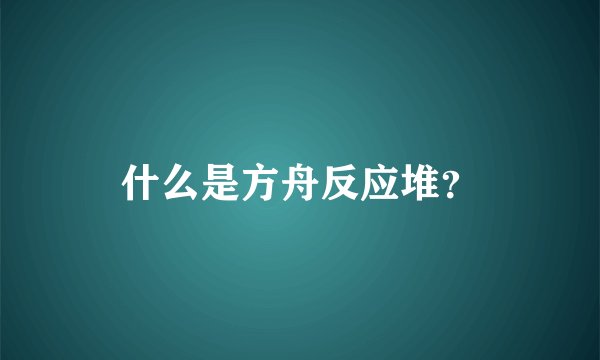 什么是方舟反应堆？