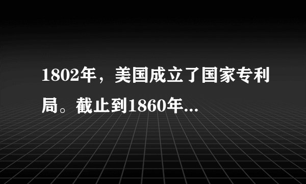 1802年，美国成立了国家专利局。截止到1860年美国国家专利局批准的专利总计为36000件，仅l897年这一年就批准了专利22000件。美国依靠强大的科技实力，很快在第二次工业革命中独占鳌头。由此，我们得到的启示是（　　）A.要成立国家专利局B. 加速发展国家经济和教育C. 加快专利审批速度D. 鼓励创新推进生产力发展