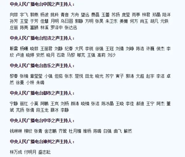 中国人民广播电视台主持人徐斐