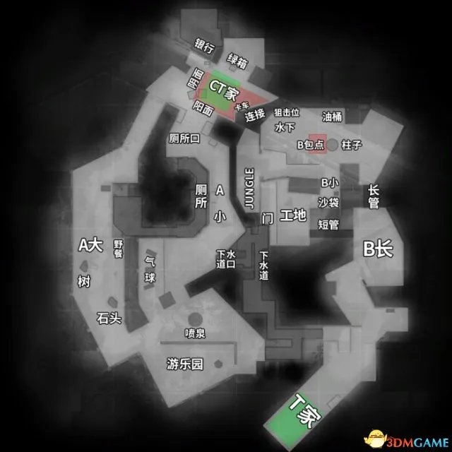 CSGO全地图中英文名字报点位地图地形详情一览