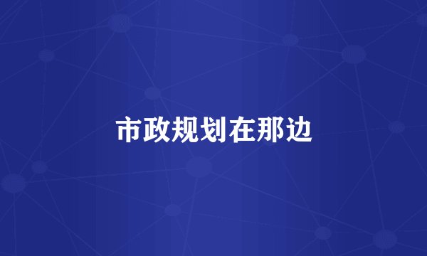 市政规划在那边