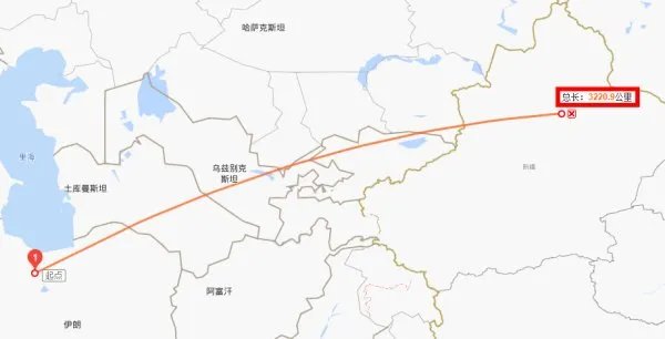 乌鲁木齐柴窝堡机场距伊朗德黑兰伊玛目霍梅尼机场有多少公里？