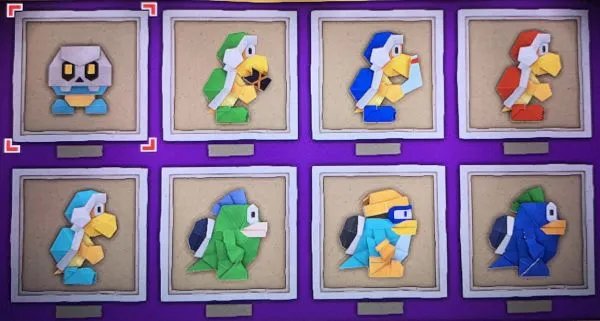 《纸片马里奥》折纸兵收集图鉴 全怪物一览