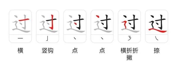 过字笔顺