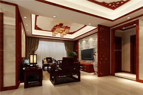 家装客厅吊顶效果图   目前最常见的几款客厅吊顶