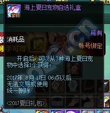 DNF2017夏日礼包上架 时装宠物光环属性一览