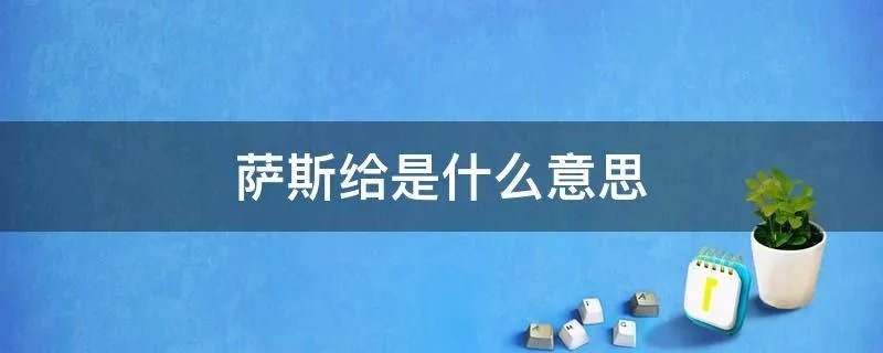 萨斯给是什么意思