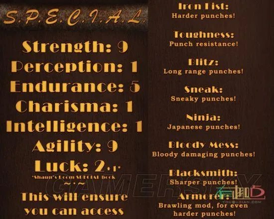 《辐射4》一拳超人玩法及加点详解