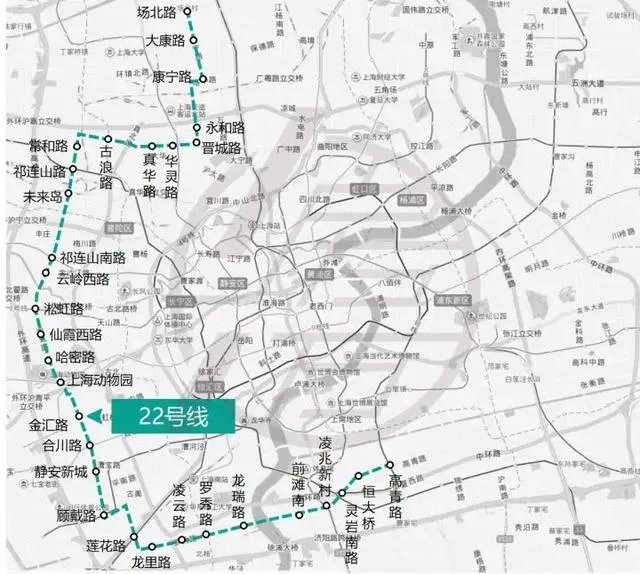 上海地铁22号线详细全线图?