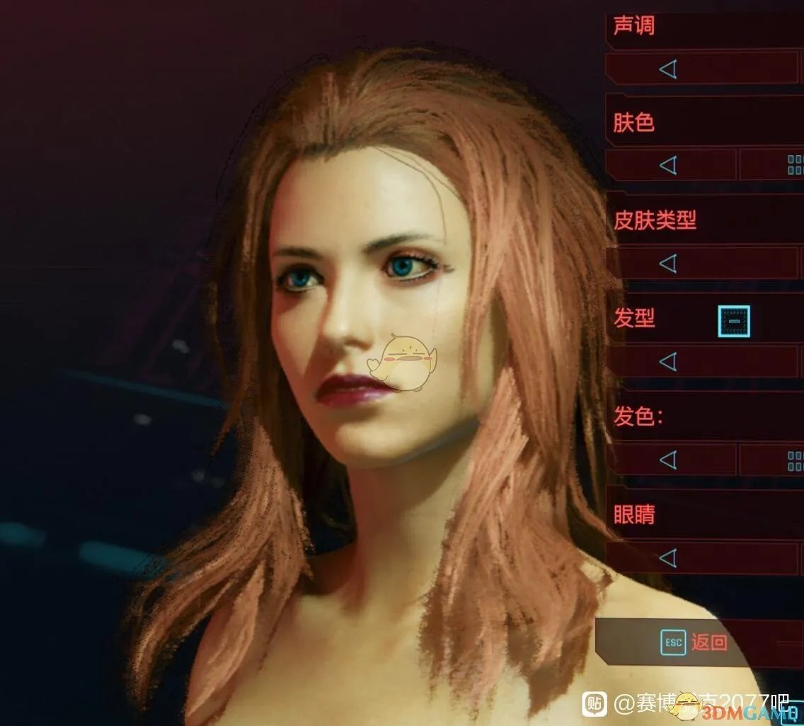 《赛博朋克2077》大众审美女性捏脸数据分享